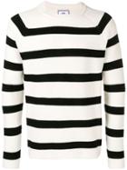 Ami Alexandre Mattiussi Striped Crewneck Sweater Raglan Sleeves -