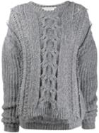 Stella Mccartney Cable Knit Sweater - Grey
