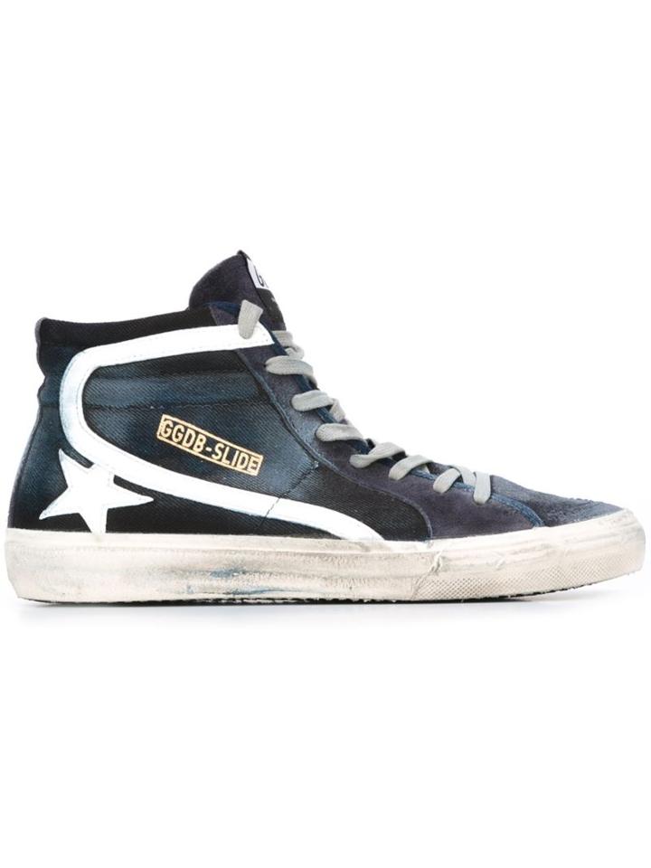 Golden Goose Deluxe Brand 'slide' Hi-top Denim Sneakers