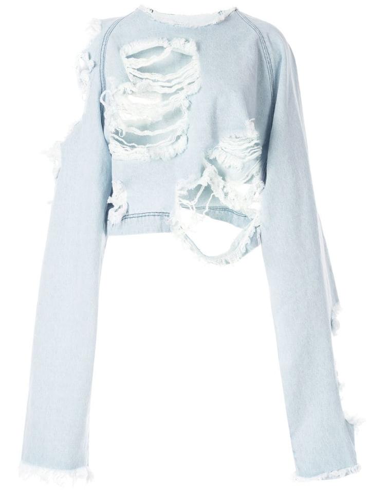 Pony Stone Distressed Shirt - Blue