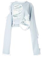 Pony Stone Distressed Shirt - Blue