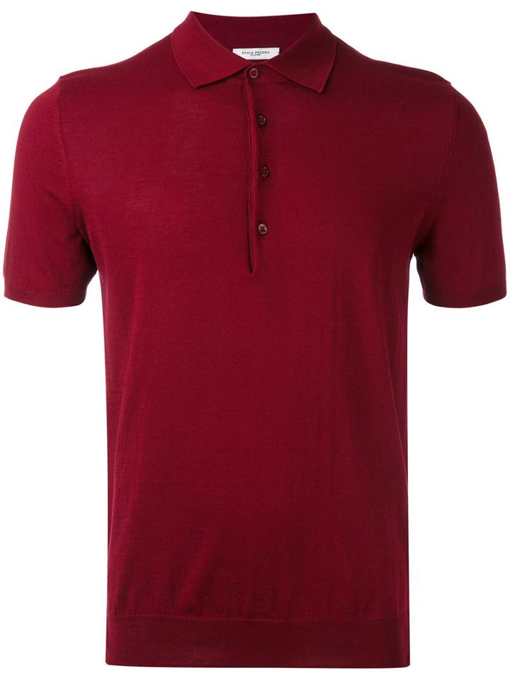 Polo Shirt - Men - Cotton - Xl, Pink/purple, Cotton, Paolo Pecora