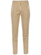 Andrea Marques Printed Skinny Trousers - White