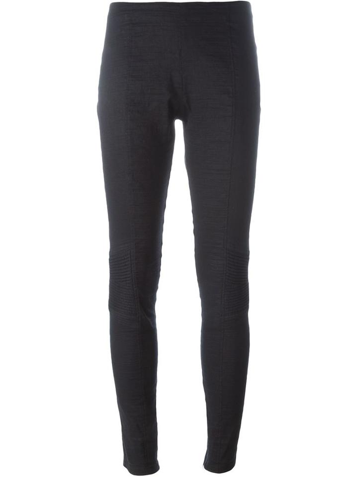 A.f.vandevorst 161 Path Leggings, Women's, Size: 38, Black, Cotton/linen/flax/spandex/elastane