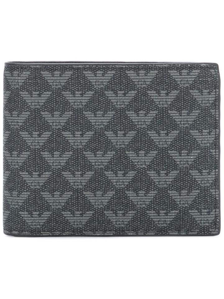Emporio Armani Logo Print Cardholder - Black
