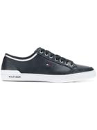 Tommy Hilfiger Textured Lace-up Sneakers - Blue