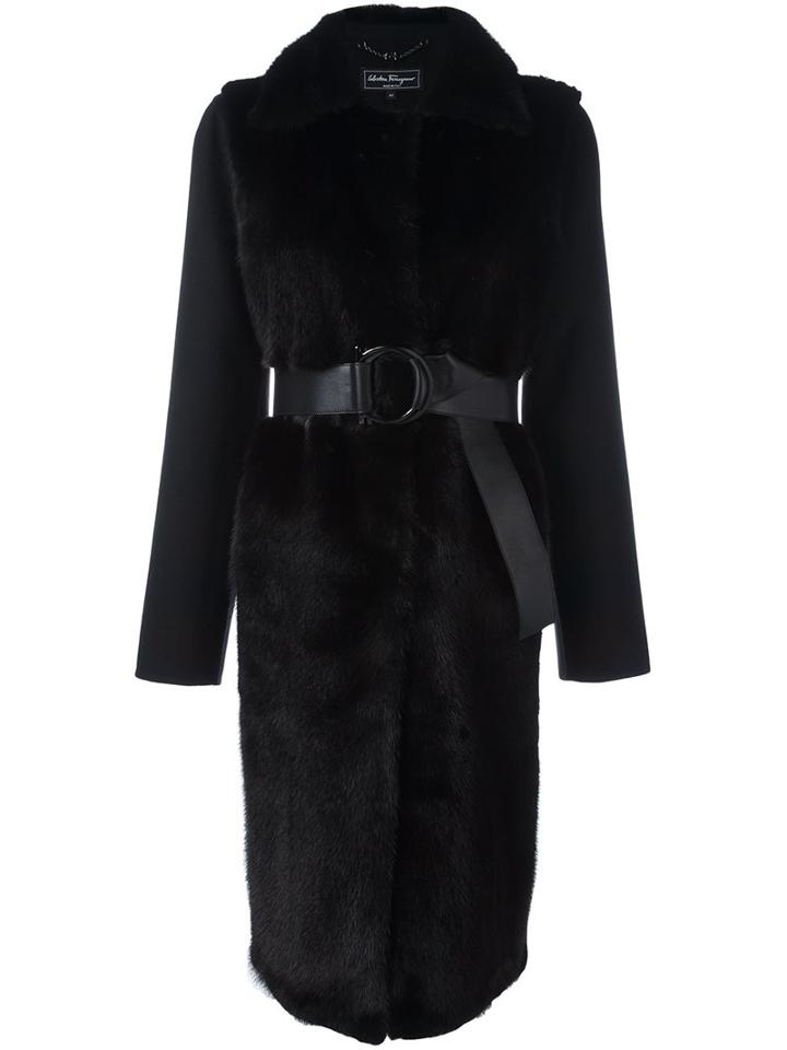 Salvatore Ferragamo Coat With Fur