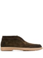 Santoni Slip-on Suede Shoes - Brown