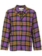 Comme Des Garçons Vintage Plaid Jacket - Pink & Purple