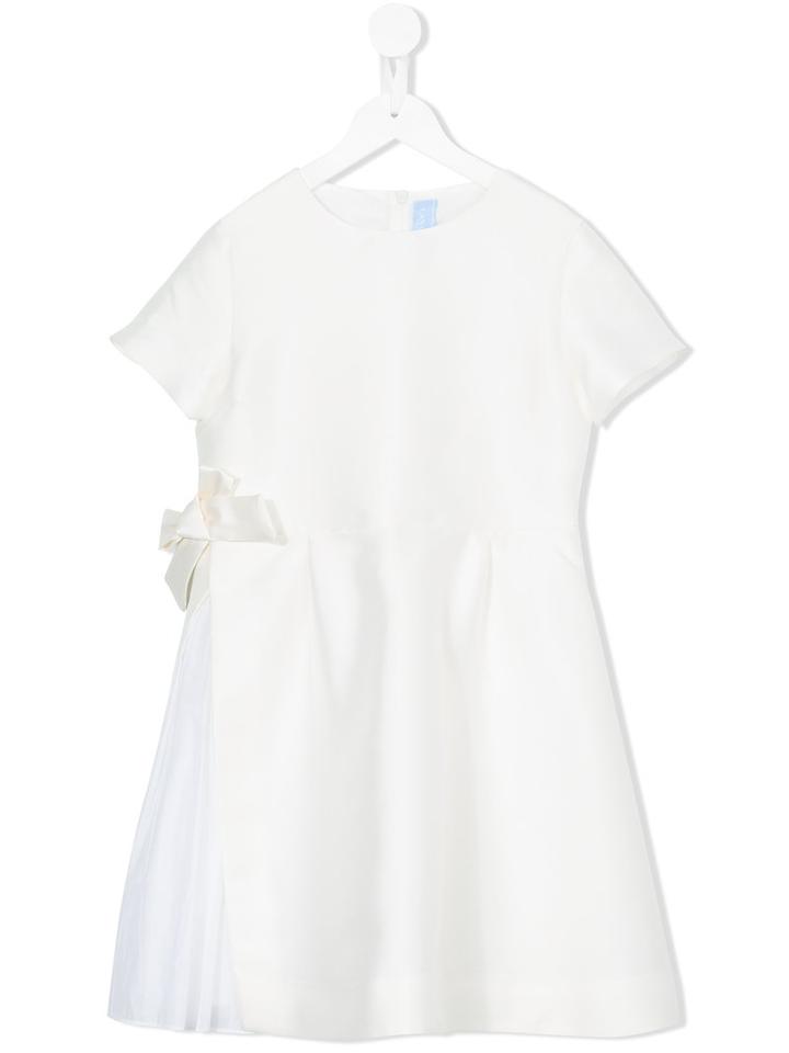 Lanvin Petite - Ribbon Detail Dress - Kids - Silk/cotton/polyester - 10 Yrs, White