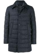 Herno Single Breasted Padded Coat - Blue
