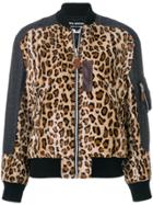 Junya Watanabe Comme Des Garçons Animal Pattern Bomber Jacket - Brown