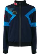 Mr & Mrs Italy Contrast Panel Zipped Sweatshirt - Black