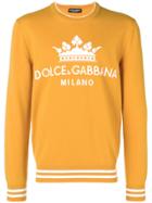 Dolce & Gabbana Logo Knit Jumper - Orange