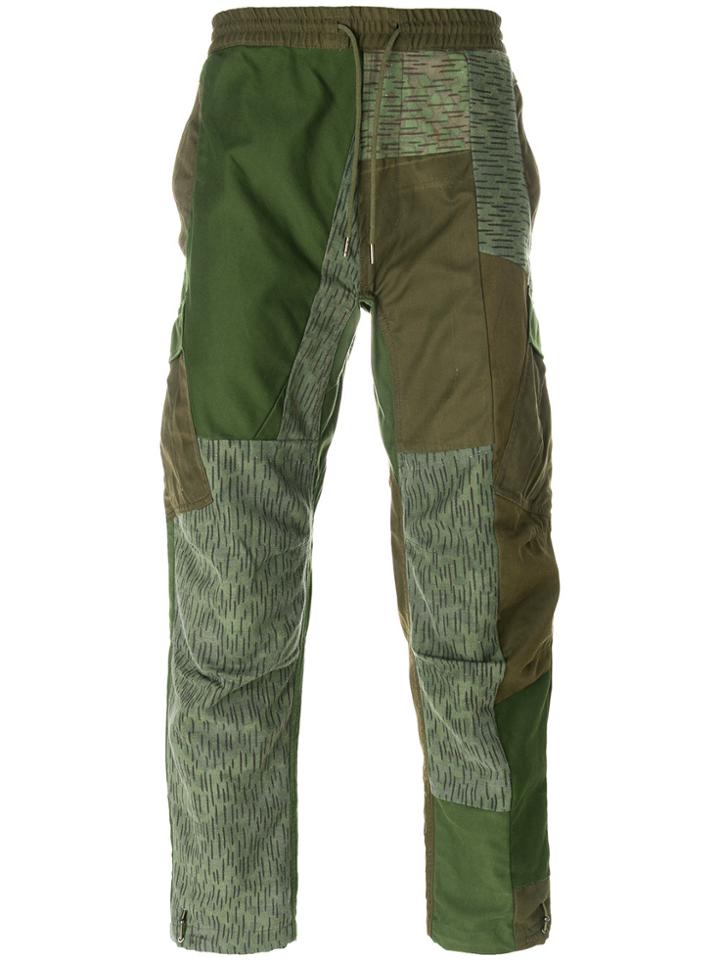 Maharishi Upcycled Tracksuit Bottoms - Green