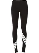 Y-3 Stripe Detail Leggings, Women's, Size: Xs, Black, Cotton/spandex/elastane