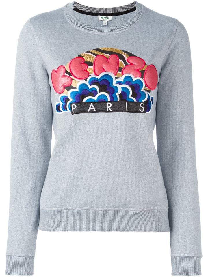 Kenzo 'popcorn' Cloud Sweatshirt, Women's, Size: Medium, Grey, Cotton