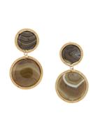 Rosantica Round Drop Earrings - Green