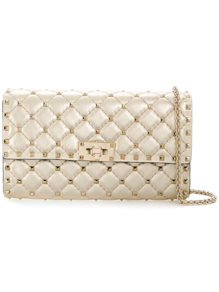 Valentino Valentino Garavani Rockstud Spike Shoulder Bag - Metallic