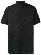 Versace Jeans Contrast Logo Shirt - Black