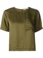 T By Alexander Wang Boxy T-shirt, Women's, Size: 6, Green, Viscose