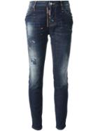 Dsquared2 Worn Jeans, Women's, Size: 42, Blue, Cotton/spandex/elastane