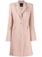 Pinko Fitted Single-breasted Coat - Neutrals