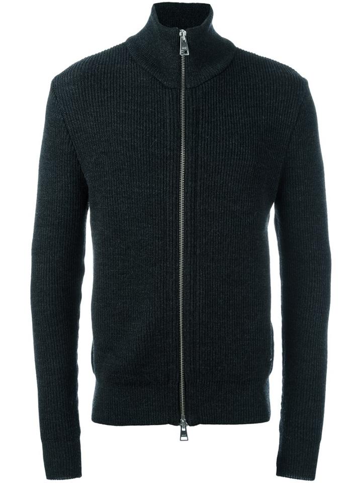 Ami Alexandre Mattiussi Rib Zipped Cardigan
