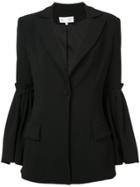Christian Siriano Flared Sleeve Blazer - Black
