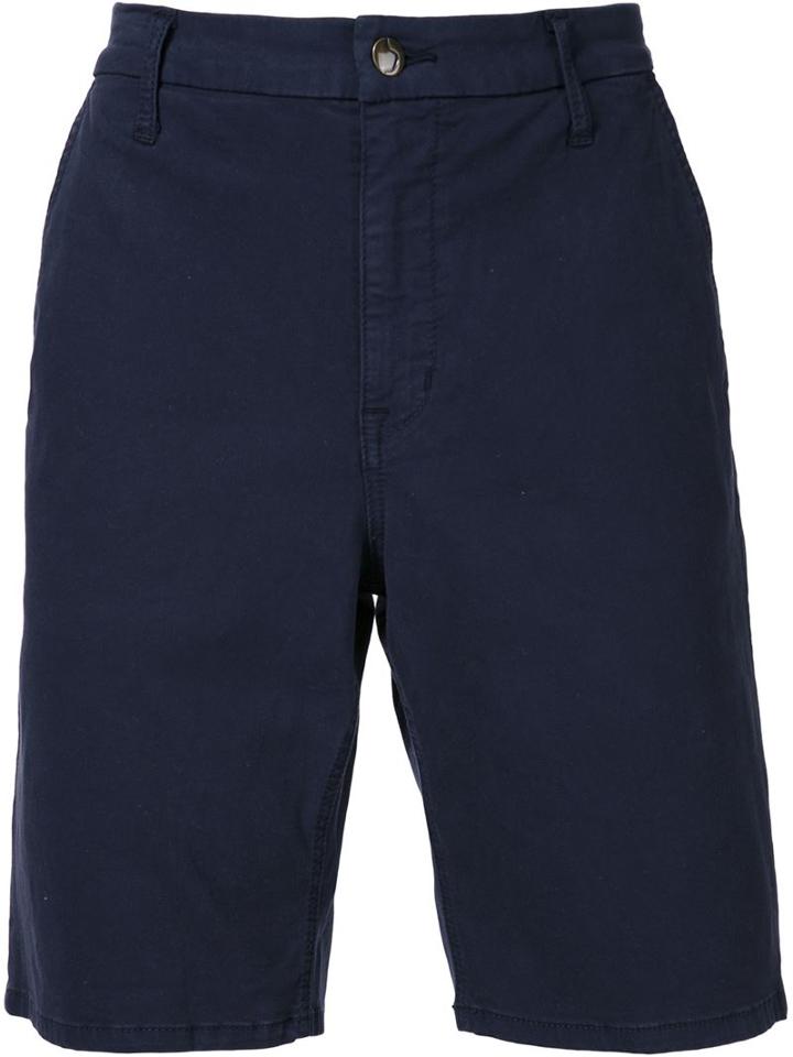 Joe's Jeans Knee Length Chino Shorts, Men's, Size: 32, Blue, Cotton/spandex/elastane