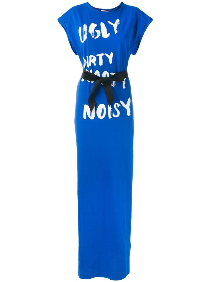 Semicouture - Maxi T-shirt Dress - Women - Cotton - S, Women's, Blue, Cotton