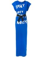 Semicouture - Maxi T-shirt Dress - Women - Cotton - S, Women's, Blue, Cotton