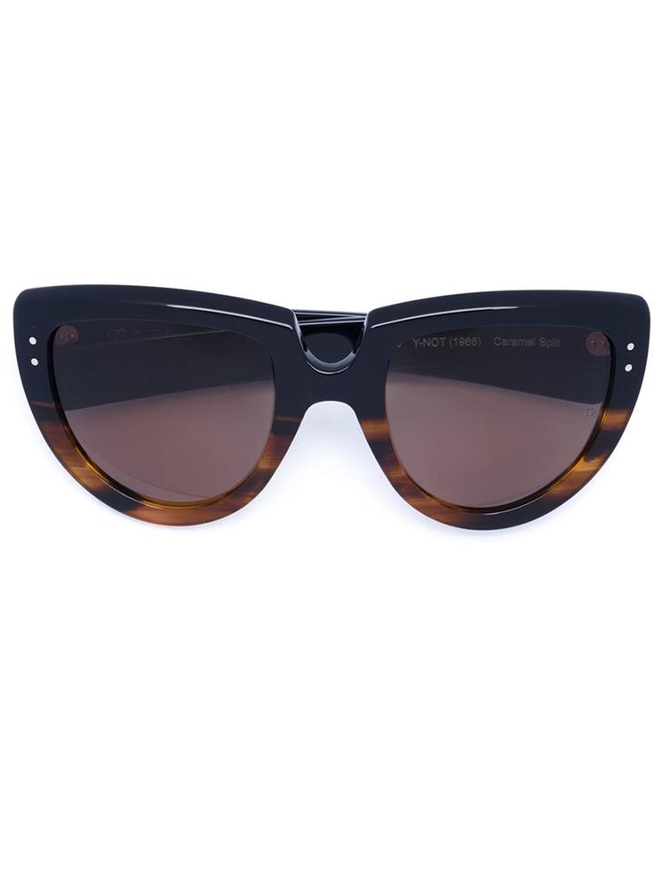 Oliver Goldsmith 'ynot' Sunglasses, Women's, Black, Acetate