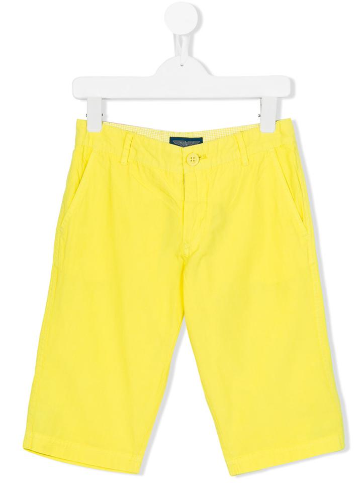 Aston Martin Kids - Classic Bermudas - Kids - Cotton - 10 Yrs, Yellow/orange