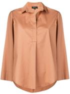 Antonelli Boxy-fit Blouse - Brown