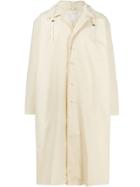 Camiel Fortgens Long Hooded Raincoat - White