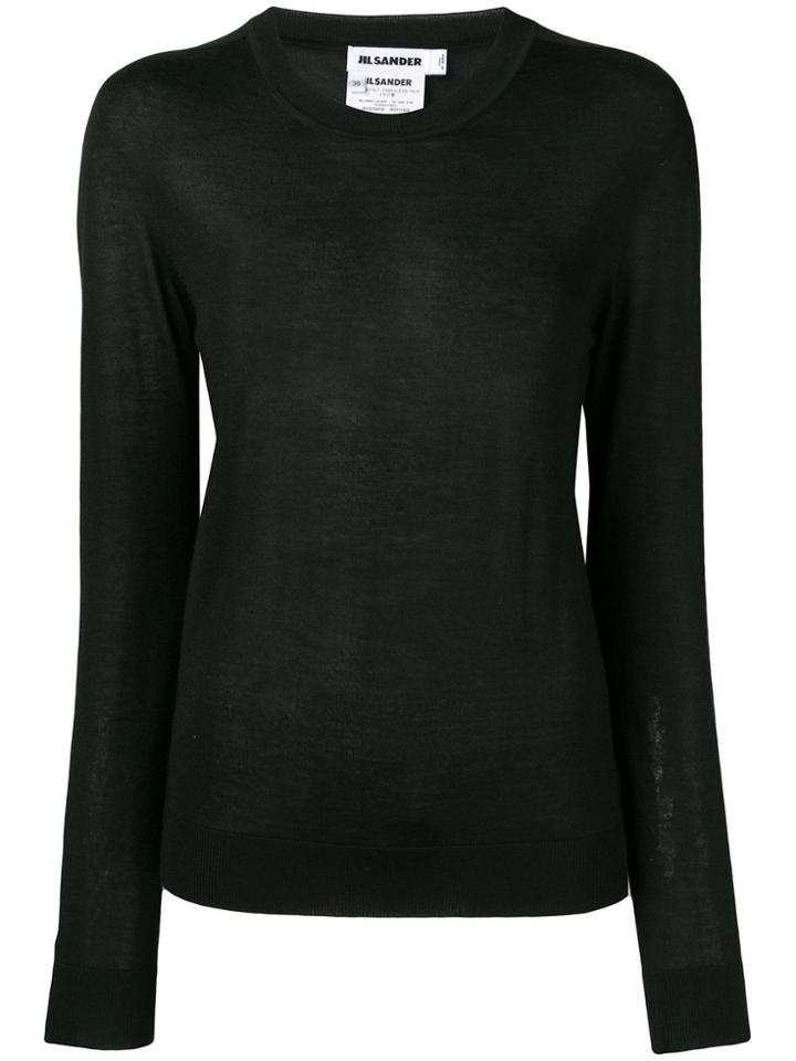 Jil Sander Fine Knit Jumper - Black