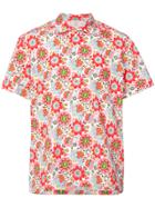 Holiday Short Sleeved Floral Shirt - Red