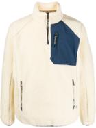 Napapijri Textured Zip Pullover - White