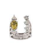 Delfina Delettrez 18kt White Gold Today Tomorrow Dots Diamond Ring -