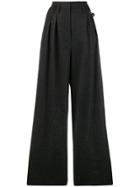 Diesel High Waisted Trousers - Black