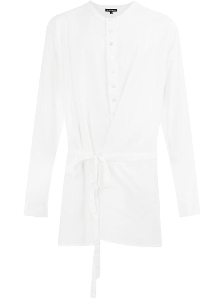 Ann Demeulemeester Band Collar Shirt - White