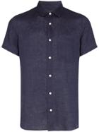 Frescobol Carioca Button-down Short-sleeve Shirt - Blue