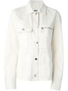 Mm6 Maison Margiela Classic Collar Buttoned Jacket, Women's, Size: 40, Nude/neutrals, Cotton