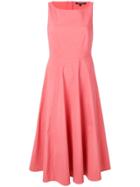 Luisa Cerano Sleeveless Drape Dress - Pink