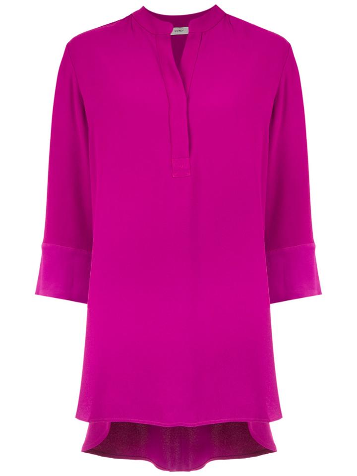 Egrey Long Sleeved Shirt Dress - Pink & Purple