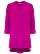 Egrey Long Sleeved Shirt Dress - Pink & Purple