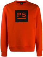 Ps Paul Smith Logo Print Sweatshirt - Orange