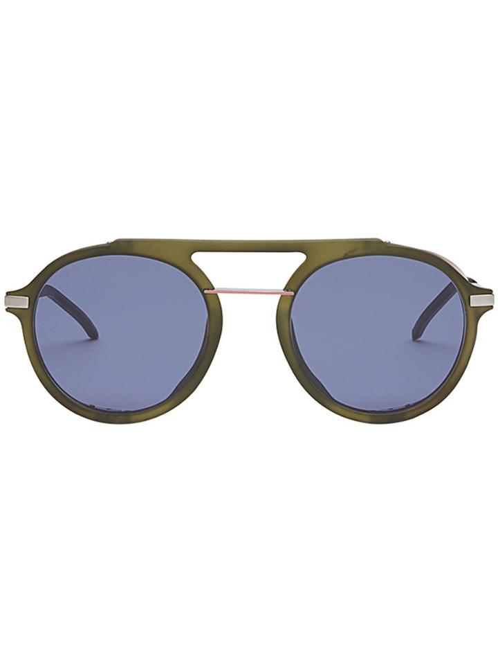Fendi Eyewear Aviator Sunglasses - Green