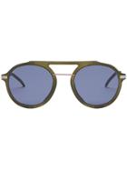 Fendi Eyewear Aviator Sunglasses - Green